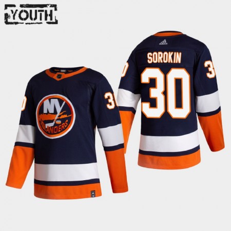 Kinder Eishockey New York Islanders Trikot Ilya Sorokin 30 2020-21 Reverse Retro Authentic